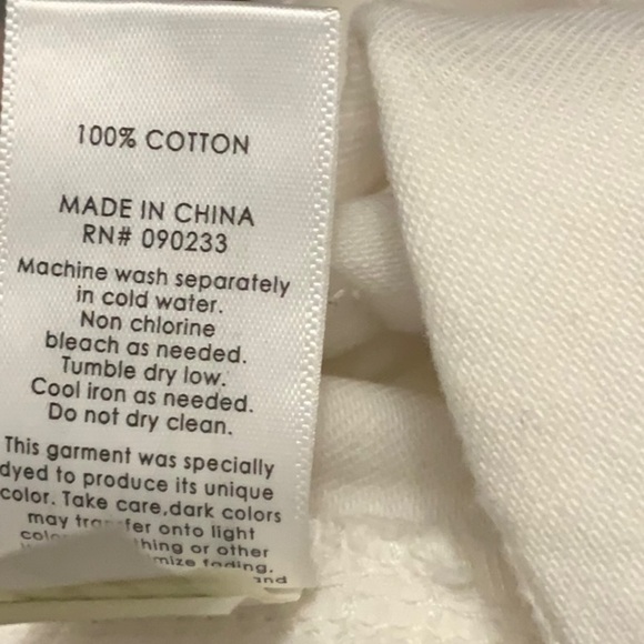 𝅺WHITE mini skirt with raw hemline by PACSUN - Picture 5 of 5